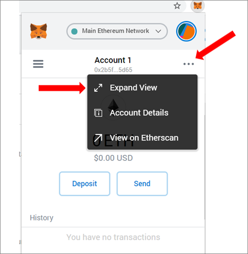 number code on metamask wallet