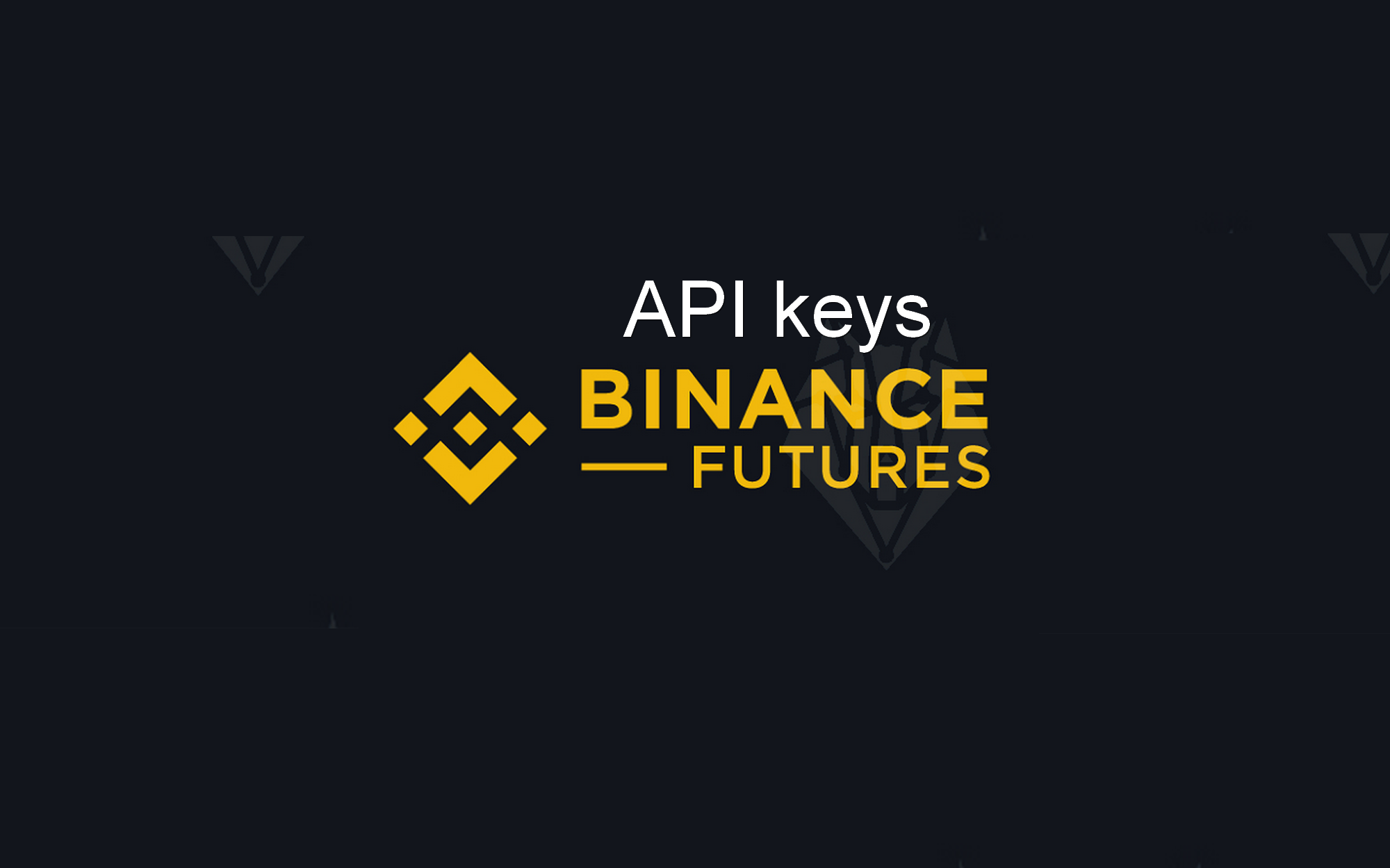 Instruction for creating an API key for trading futures on the Binance exchange